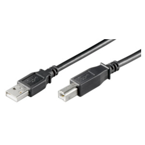 MicroConnect USBAB01B USB-kabel 0,1 m USB 2.0 USB A USB B Zwart