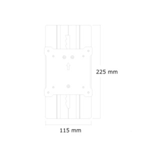 Neomounts hoogteverstelbare adapter