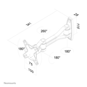 Neomounts LCD/LED/TFT wandsteun