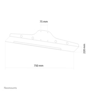 Neomounts toetsenbord-/muishouder