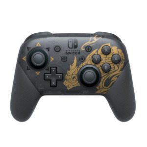 Nintendo Pro Controller Monster Hunter Rise Edition Zwart, Goud Bluetooth Gamepad Analoog/digitaal Nintendo Switch