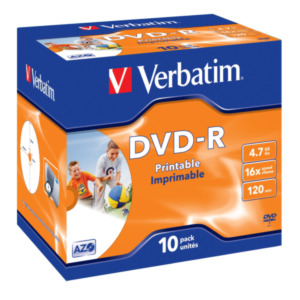 Omega Verbatim 43521 lege dvd 4,7 GB DVD-R 10 stuk(s)