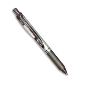 Pentel Energel XM Klick Intrekbare pen met clip Zwart 12 stuksuk(s)