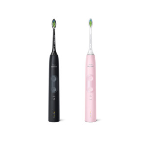 Philips 4500 series HX6830/35 elektrische tandenborstel Volwassene Sonische tandenborstel Grijs, Roze