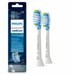 Philips C3 Premium Plaque Defence HX9042/17 2x Witte sonische opzetborstels