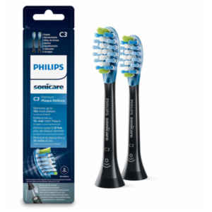 Philips C3 Premium Plaque Defence HX9042/33 2x Zwarte sonische opzetborstels