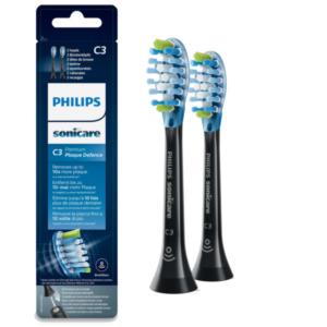 Philips C3 Premium Plaque Defence HX9042/33 2x Zwarte sonische opzetborstels