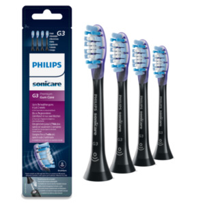 Philips G3 Premium Gum Care HX9054/33 4x Zwarte sonische opzetborstels