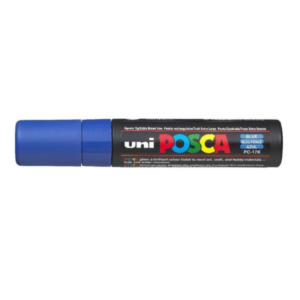 Posca Uni-Ball uni PC-17K Beitelvormige punt Blauw 1 stuksuk(s) markeerstift