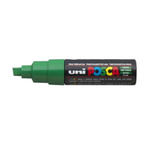 Posca Uni-Ball uni PC-8K Beitelvormige punt Groen 1 stuksuk(s) markeerstift