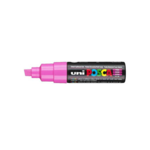 Posca Uni-Ball uni PC-8K Beitelvormige punt Roze 1 stuksuk(s) markeerstift