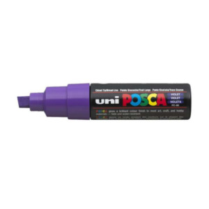 Posca Uni-Ball uni PC-8K Beitelvormige punt Violet 1 stuksuk(s) markeerstift