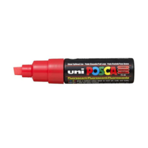 Posca Uni-Ball uni PC-8K markeerstift Rood Beitelvormige punt 1 stuk(s)