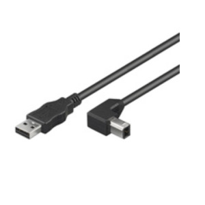 PremiumCord Goobay USB 2.0 AB 200 R/A HiSpeed, 2m USB-kabel USB A USB B Zwart