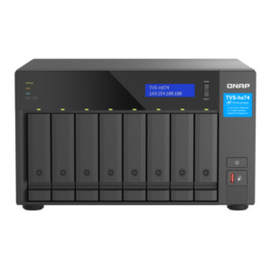 QNAP TVS-h874 NAS Tower Intel® Core™ i7 32 GB DDR4 QuTS hero Zwart