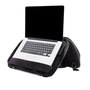 R-Go Tools Laptoptas R-Go Viva, full-grain leer, ergonomisch met geïntegreerde laptopstandaard, sociaal product, voor 15,6 inch, zwart