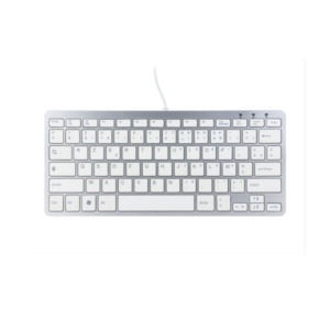 R-Go Tools R-Go Compact Toetsenbord, AZERTY (FR), wit, Bedraad