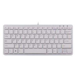 R-Go Tools R-Go Compact Toetsenbord, QWERTY (US), wit, Bedraad