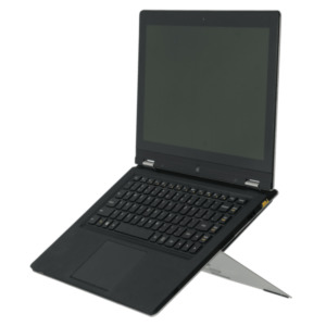 R-Go Tools R-Go Riser Attachable Laptopstandaard, geïntegreerd, verstelbaar, zilver