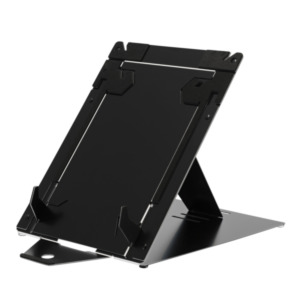 R-Go Tools Tablet- en laptopstandaard R-Go Riser Duo, geschikt voor 10-22 inch scherm, zwart