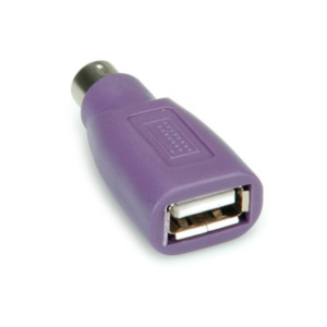 Roline Value PS/2 - USB toetsenbordadapter, paars