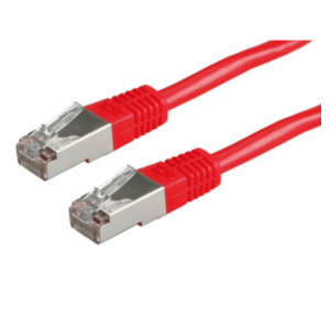 Roline VALUE S/FTP (PiMF) Patchkabel, Cat. 6, rood 1,0m