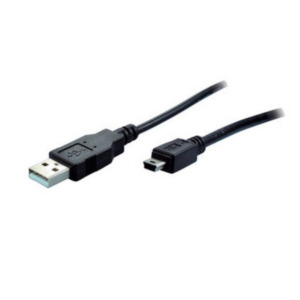 S-Impuls S/CONN 1m USB 2.0 A - MiniUSB 2.0 B USB-kabel USB A Mini-USB B Zwart