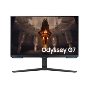 Samsung Samsung Odyssey G7 S28BG700EP G70B Series 28" LED Monitor, Smart, Gaming, 3840 x 2160 4K @ 144 Hz, IPS, 1000:1, DisplayHDR 400, 1 ms, 2xHDMI, DisplayPort, speakers, Black