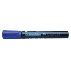 Schneider Pen Maxx 233 permanente marker Blauw Beitelvormige punt