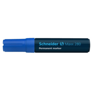 Schneider Pen Maxx 280 permanente marker Blauw Beitelvormige punt