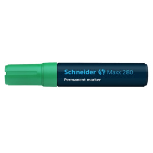 Schneider Schneider Pen Maxx 280 permanente marker Groen Beitelvormige punt