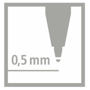 Schwan Stabilo EASYoriginal, penvulling 0.5 mm, doos 3 stuks, rood