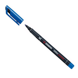 Schwan Stabilo OHPen, permanent marker, medium 1.0 mm, blauw, per stuk