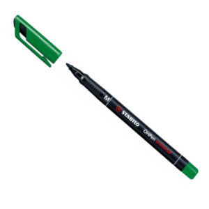 Schwan Stabilo OHPen, permanent marker, medium 1.0 mm, groen, per stuk