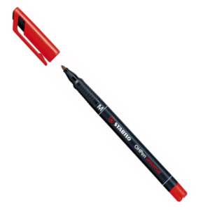 Schwan Stabilo OHPen, permanent marker, medium 1.0 mm, rood, per stuk