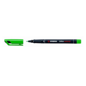 Schwan Stabilo OHPen, permanent marker, superfine 0.4 mm, groen, per stuk