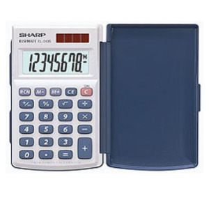 Sharp EL-243S calculator Pocket Basisrekenmachine Zilver