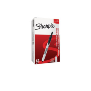 Sharpie Sharpie Fine Retractable permanente marker Zwart Fijne punt