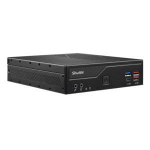 Shuttle Slim PC DH670V2 , S1700, 2x HDMI, 2x DP , 2x 2.5G LAN, 2x COM, 8x USB, 1x 2.5", 2x M.2, 24/7 permanent gebruik, incl. VESA