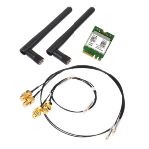 Shuttle WLN-M - Realtek WLAN-ac/Bluetooth Combo Kit inklusief M.2 card, cables and externe antennes
