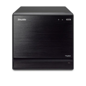 Shuttle XPC cube Barebone SH570R8 - S1200, Intel H570, 1x PCIe X16, 1x PCIe X4, 2x LAN,1x HDMI, 2x DP, 4x 3.5" HDD bays