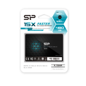 Silicon Power Slim S55 480GB SSD TLC , max R/W 520 MB/S