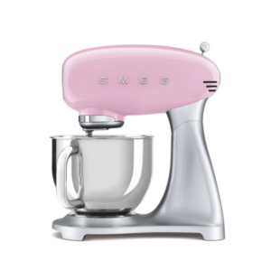 Smeg SMF02PKEU mixer Staande mixer 800 W Roze, Zilver