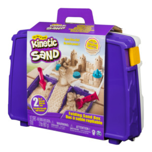 Spinmaster Kinetic Sand - Zandbakspeelset -met 454 g speelzand en accessories - Sensorisch speelgoed - kleuren kunnen verschillen