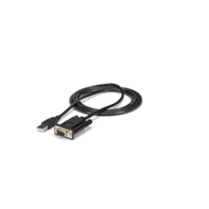 StarTech .com 1-Port USB naar Nulmodem RS232 DB9 Seriële DCE Adapterkabel met FTDI
