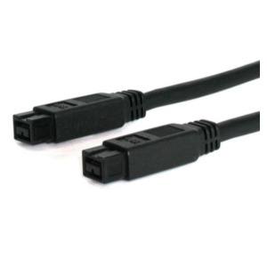 StarTech .com 10 ft 1394b Firewire Cable 9-9 Pin M-M 3,05 m Zwart