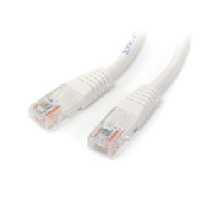 StarTech .com 15 m Cat5e Gegoten RJ45 UTP Netwerkkabel Wit