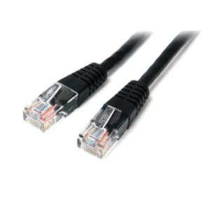 StarTech .com 15 m Cat5e Gegoten RJ45 UTP Netwerkkabel Zwart