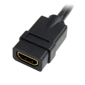 StarTech .com 15cm HDMI Extender Kabel, Short HDMI Kabel Male naar Female, 4K HDMI Uitbreidingskabel, 4K 30Hz UHD HDMI Port Saver M/F, High Speed HDMI 1.4, 28AWG - HDMI Dongle Extension