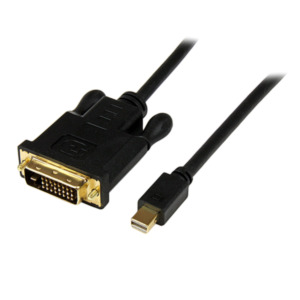 StarTech .com 1,8 m lange Mini DisplayPort-naar-DVI-adapterconverterkabel Mini DP-naar-DVI 1920x1200 zwart